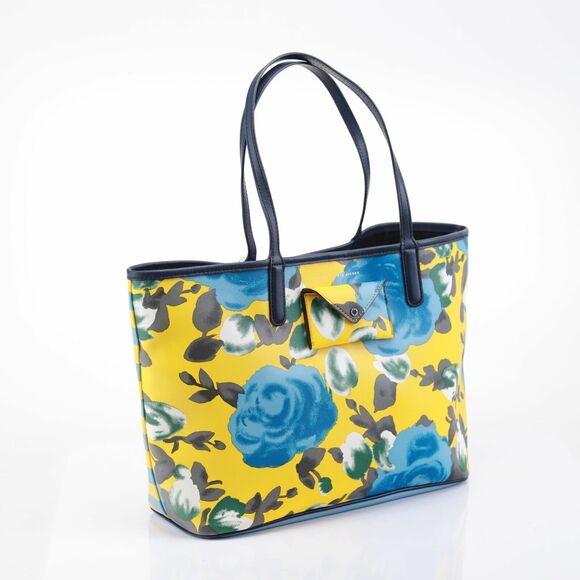 Marc by Marc Jacobs Reversible Jerrie Desert Rose Canvas Tote Yellow - Picture 5 of 12